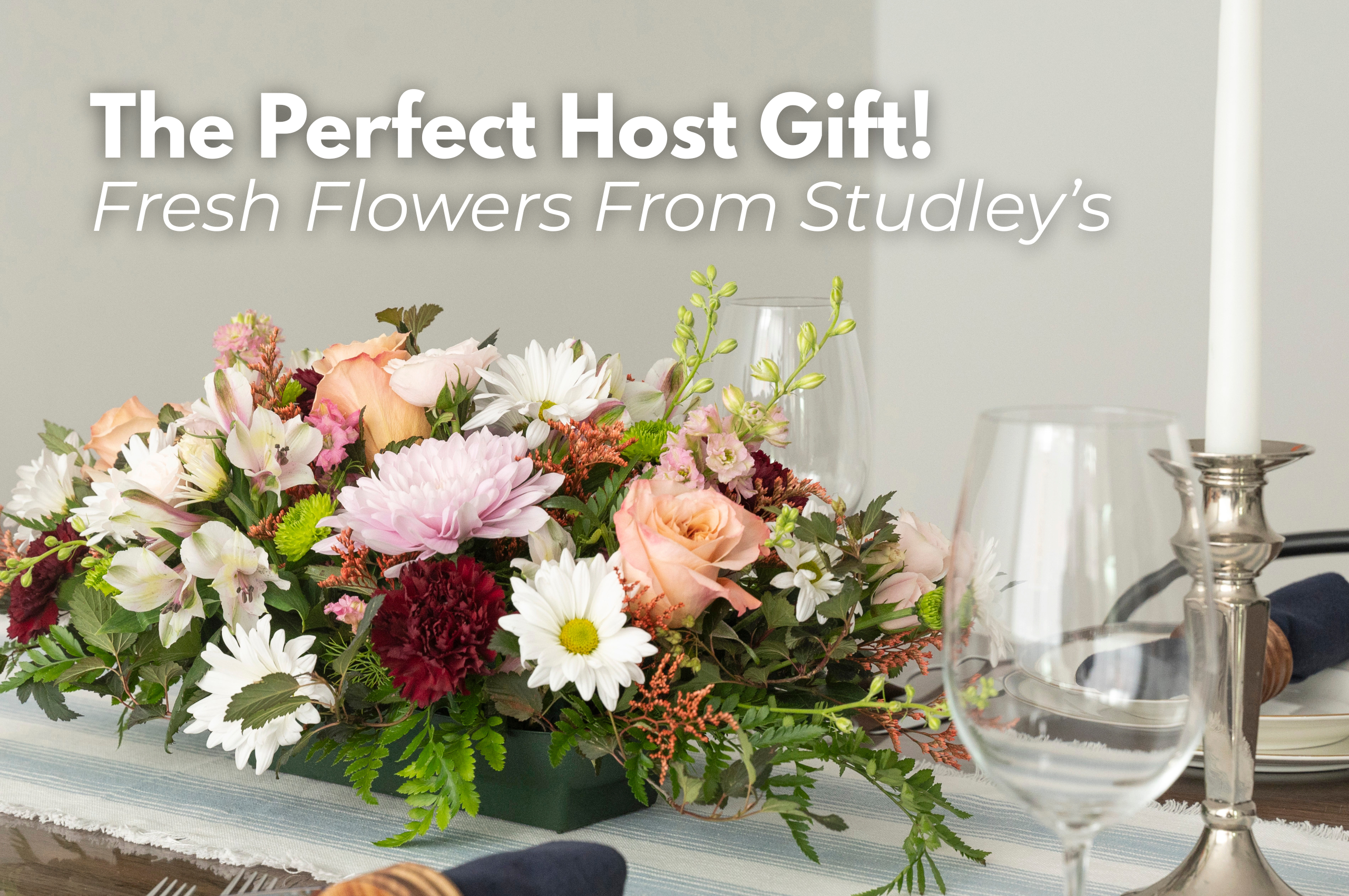 Fresh bouquet flowers from studley's flower gardens