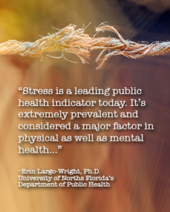 "Stress is a leading public health indicator today. It’s extremely prevalent and considered a major factor in physical as well as mental health...,” Erin-Largo Wright, lead researcher University North Florida study The Impact of Flowers on Perceived Stress Among Women 