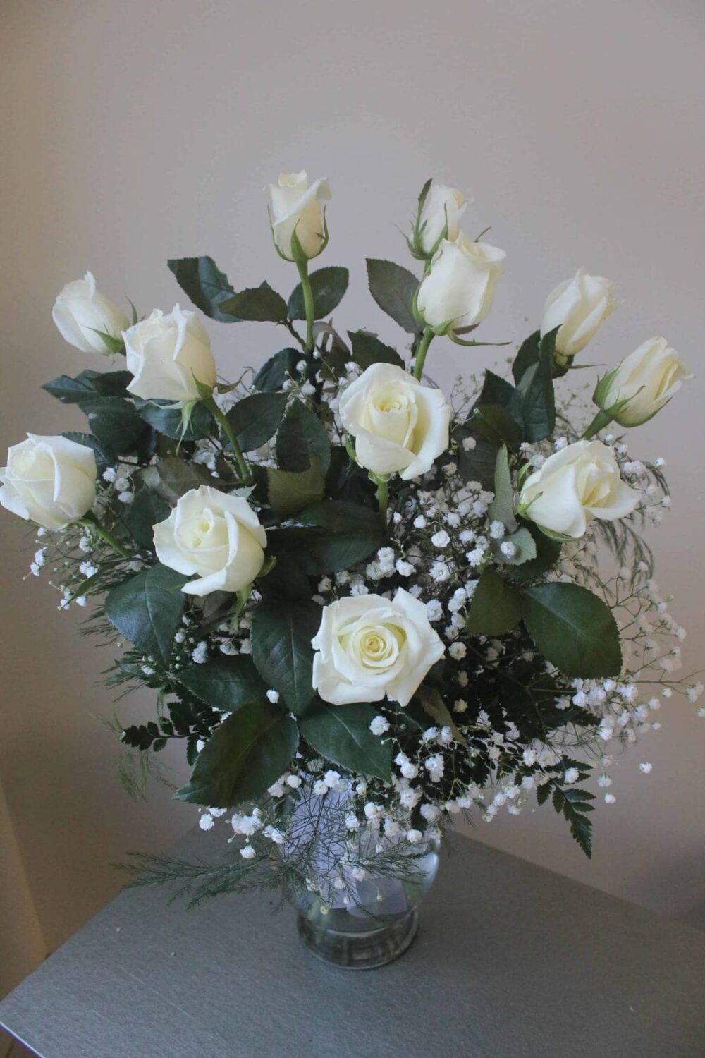 Classic White Roses