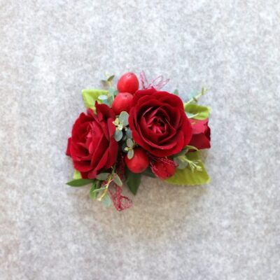 Ruby Red Corsage