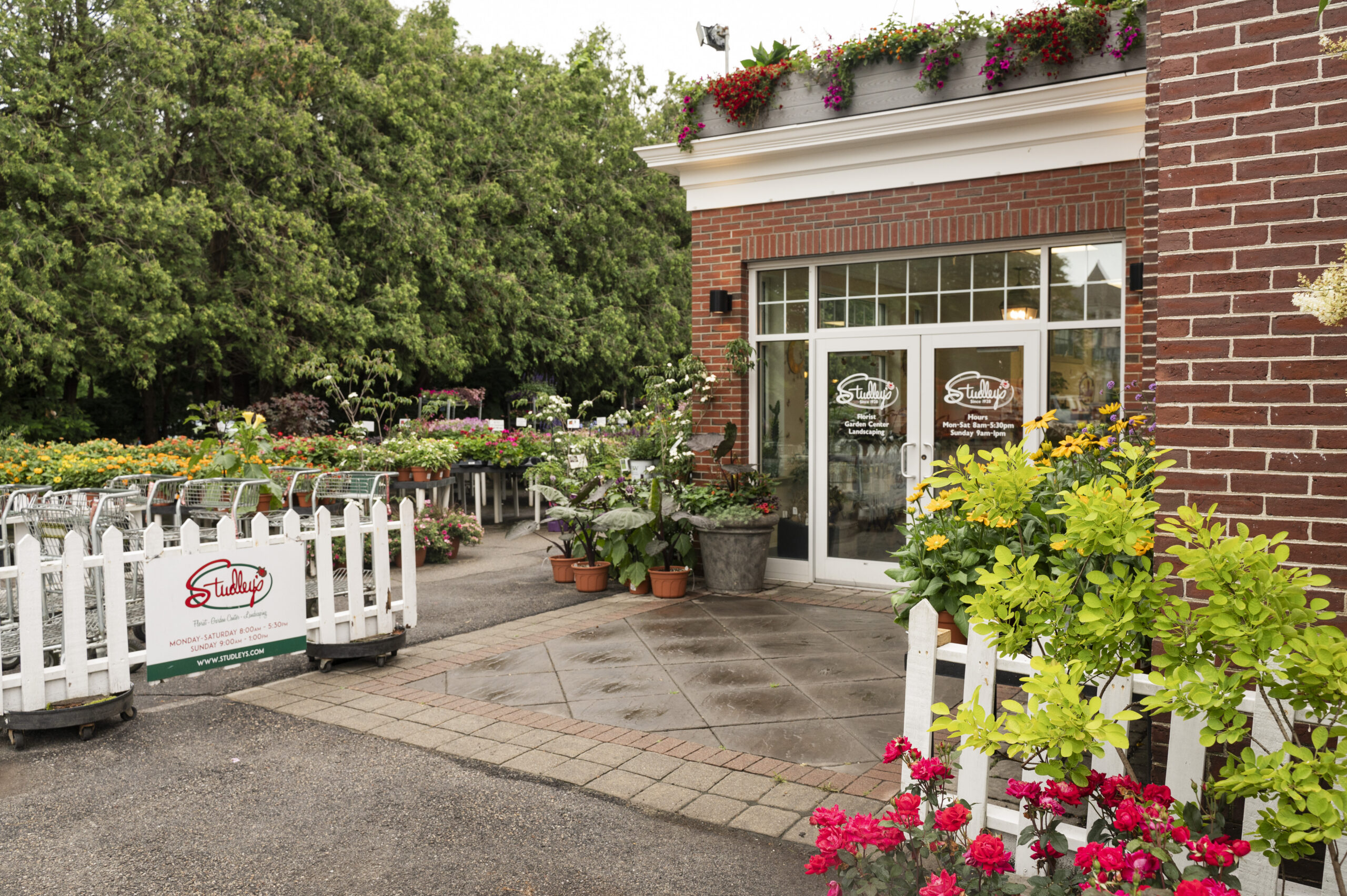 studley's garden center storefront entry