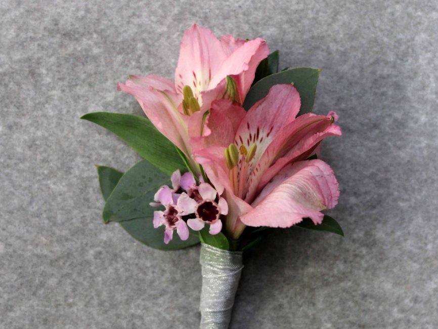 Colorful Garden Boutonniere by Studley's