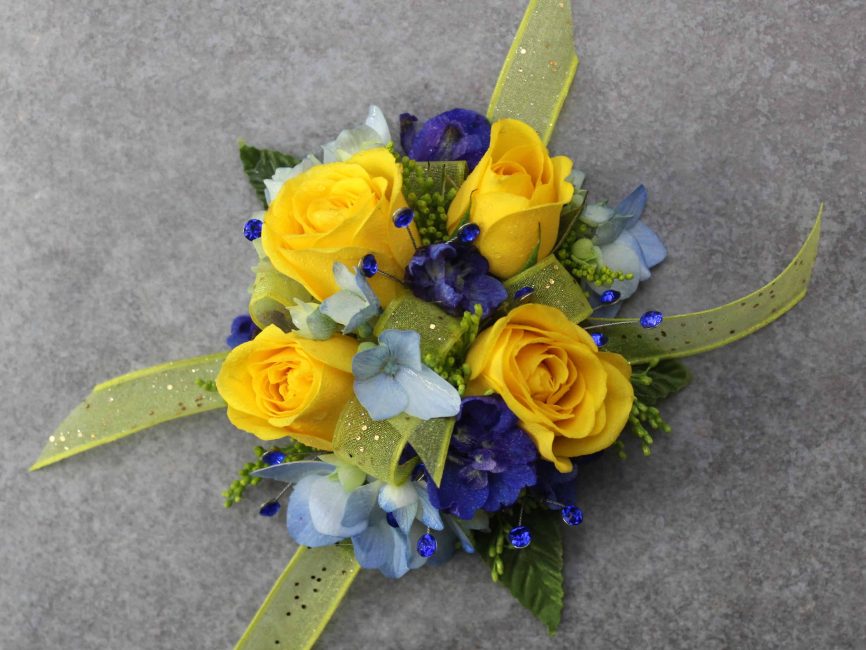 Lemon Gem Corsage by Studley's